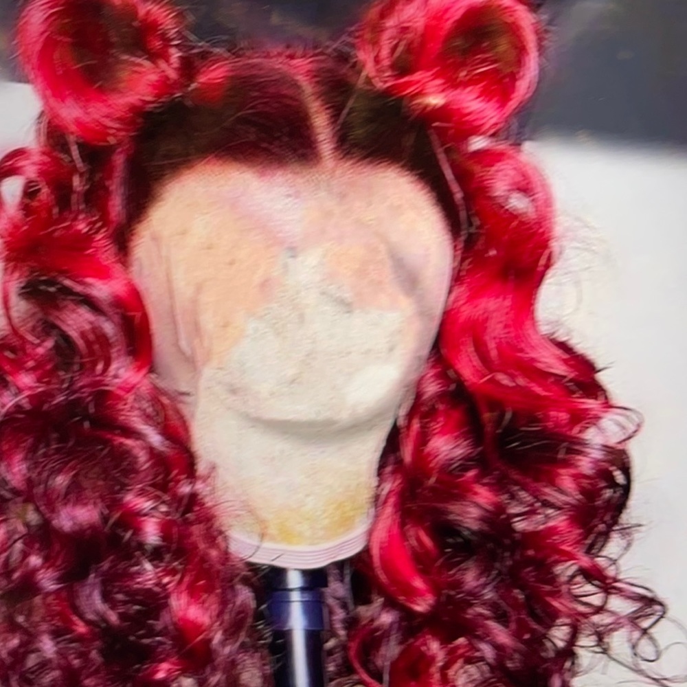 Ombré red wig